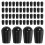 100 Pcs Rack Tip Protector End Caps Clamps for Woodworking Corner Black 4