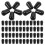 100 Pcs Rack Tip Protector End Caps Clamps for Woodworking Corner Black 1