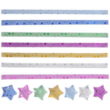 Stiallacha Páipéir KALLORY140Pcs Lucky Star Do Thionscadail Origami Nollag Agus