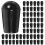 100 Pcs Rack Tip Protector End Caps Clamps for Woodworking Corner Black 7