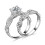 2 st dameringar i 925 sterlingsilver med strass 1