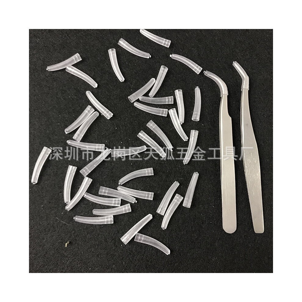 FRCOLOR 100 PCS Slip Protector for Tweezer Points Sleeve Eyebrow Grooming Transparent