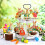 8 décorations de table en bois représentant un lapin de Pâques 4
