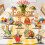 8 décorations de table en bois représentant un lapin de Pâques 2
