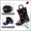 Botas de chuva infantis impermeáveis com luzes, estampas e glitter, com alças, para meninos e meninas. 3