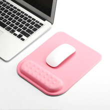 Tappetino per mouse ergonomico Ankereame con supporto per il polso, in memory foam di silicone, con base antiscivolo, compatibile con mouse wireless,