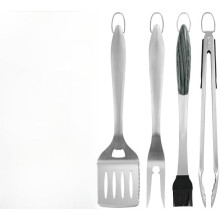 4-teiliges, robustes Grillzubehör-Set – kompatibel mit Top Chef, Grillwerkzeug für die Outdoor-Küche, luxuriöses Grillgeschenk für Papa