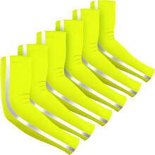 6 Pairs Arm Sleeves for Men Cooling UV Sun Protection Women Reflective Strap UPF 50 Arm Compression High Visibility