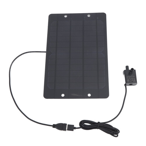 Ηλιακή αντλία σιντριβανιού Kit6V10W Πάνελ USB για μπάνιο πουλιών, λίμνη κήπου, πισίνα 2