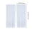 White Polyester Semi-Sheer Curtains 83x52 in Rod Pocket 3