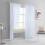 White Polyester Semi-Sheer Curtains 83x52 in Rod Pocket 5