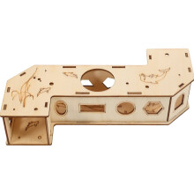 Jouets Little Critters pour petits animaux, hamsters, cochons d'Inde, chinchillas, cachettes, articles de sport, en bois