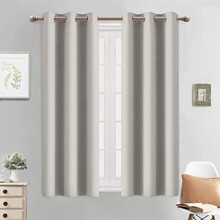 Light Beige Curtains Room Darkening Thermal Insulated with Grommet Window Curtain for Bedroom, 38Wx54L inch, 2 Panels