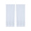 White Polyester Semi-Sheer Curtains 83x52 in Rod Pocket 2