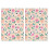 Πακέτο 2 πετσετών κουζίνας με floral print 18x26in 1