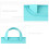 14-Inch Laptop Computer and Tablet Shoulder Bag Carrying Case, Blue, 1-Pack 6