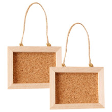 Cadre photo miniature en bois marron (lot de 2)