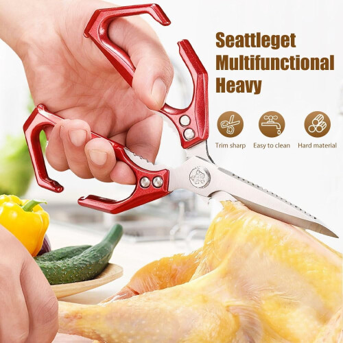 Ciseaux de cuisine robustes avec poignée ergonomique 2