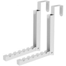 Varal de roupas dobrável para porta, cabide compacto para ambientes internos, ideal para espaços pequenos – pacote com 2 unidades (branco),