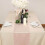 Caminho de mesa de veludo premium rosa claro, 30,5 x 272 cm (12 x 107 polegadas), ideal para festas, casa e jantar. 6