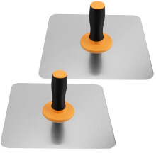 2 PCS Aluminium Drywall Hawk 12 x 12 Inches with Soft Grip Handle for Plastering and Masonry