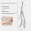 Stainless Steel Kitchen Scissors – Automatic Rebound, Multifunctional (Bottle Opener), Ergonomic Handle, Compatible with All Kitchen Tasks 3