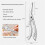 Stainless Steel Kitchen Scissors – Automatic Rebound, Multifunctional (Bottle Opener), Ergonomic Handle, Compatible with All Kitchen Tasks 7