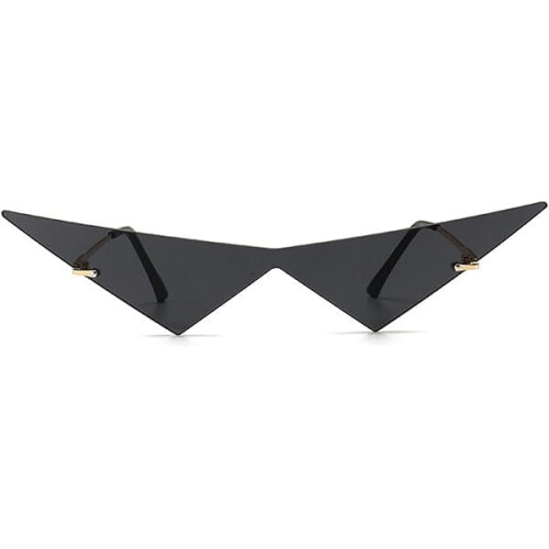Γυαλιά ηλίου Triangle One Piece χωρίς πλαίσιο για γυναίκες, μοντέρνα γυαλιά ηλίου Ocean Lens,