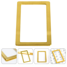 FUEENIRVA Calligraphy Supplies Rectangular Frame Paper Weight for Writing Assistance in Office Item Golden 1Pcs