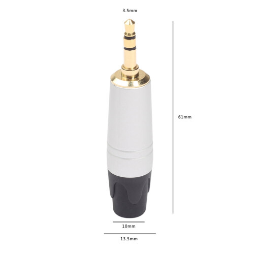 Jack-adapter til hovedtelefoner i aluminiumslegering, 5 stk. 1