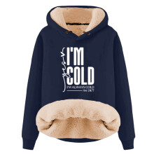 Damen-Kapuzenpullover, warmer Winterpullover