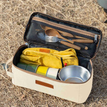 Sac de rangement pour le camping – Organisateur multifonctionnel pour vaisselle, ustensiles et outils | Sac fourre-tout portable, résistant aux