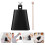 Σετ τυμπάνων, αξεσουάρ κρουστών, μαύρο cowbell με knock stick (4 ίντσες) 5