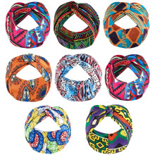 Boho africké čelenky pre ženy, protišmykové, elastické, balenie 8 kusov