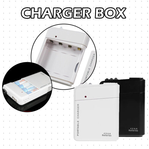 Φορτιστής έκτακτης ανάγκης με μπαταρία USB4-AA Φορητός φορτιστής γενικής χρήσης DIY 2