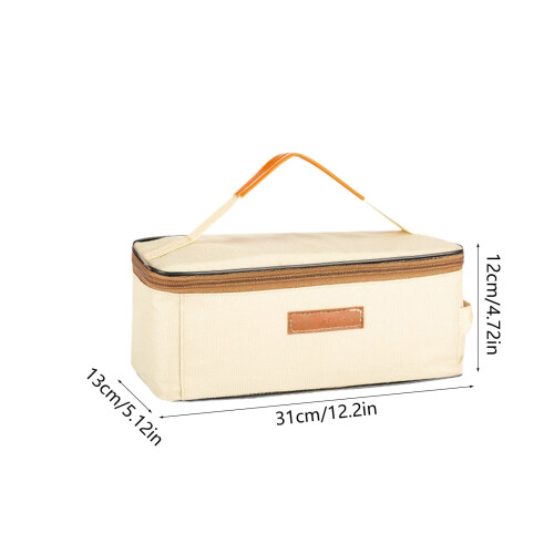 Campingopbevaringspose – Khaki, 30x5x11 cm, 1 stk. 2