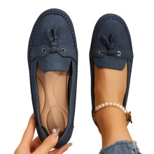 Comfortabele penny loafers voor dames met memory foam binnenzool, zakelijke casual loafers, lichtgewicht loafers voor op het werk, nette instappers
