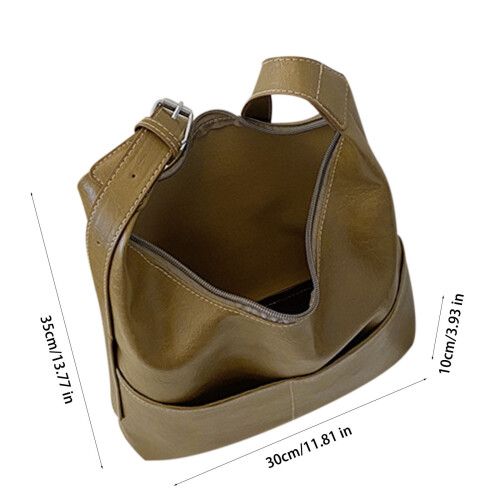 Γυναικεία Δερμάτινη Τσάντα Tote Crossbody με Πολλαπλές Τσέπες – Μοντέρνο Πορτοφόλι 2