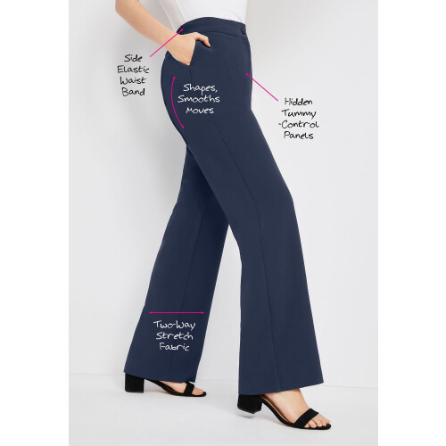 Women's Plus Size Tummy Control Bi-Stretch Bootcut Pant 1