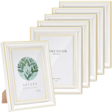 6 Pack 8.9 x6.9 in Wooden oto Frame Stand Box Frames Small Shadow Display Case Picture Frames Shadow Box Set