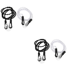 4 Pcs Indoor Retractable Laundry Line Clothesline Portable Rubber Baby