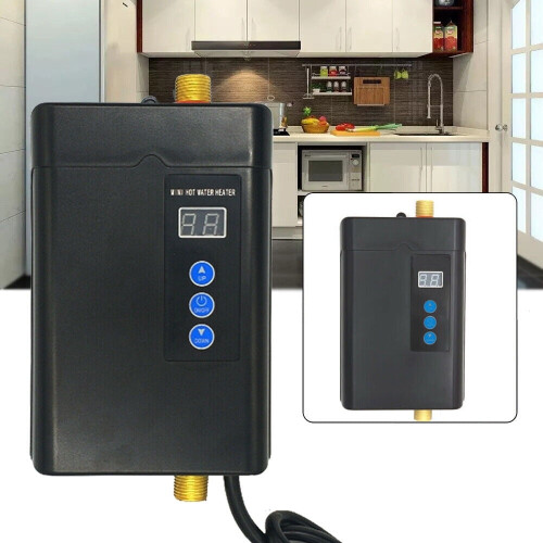 Ηλεκτρικός θερμοσίφωνας χωρίς δεξαμενή 3kW, άμεσο ζεστό νερό 110V για νεροχύτη,