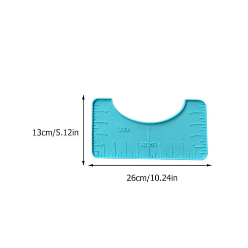Reusable Clothes Ruler Sky-Blue 4Set 10.2x4.5x0.2In 1
