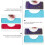 Reusable Clothes Ruler Sky-Blue 4Set 10.2x4.5x0.2In 3