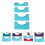 Reusable Clothes Ruler Sky-Blue 4Set 10.2x4.5x0.2In 7