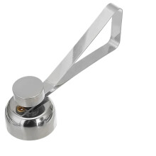 Stainless Steel Egg Cracker Tool 2.5cm Diameter for Clean Controlled Cracking in Kitchen