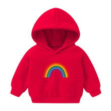 T-shirts met capuchon voor peuters, sweatshirts met lange mouwen en regenboogprint, hoodies voor kinderen, casual truien.