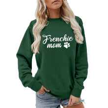 Women's Printed Pullover Sweatshirt Long Sleeve Crewneck