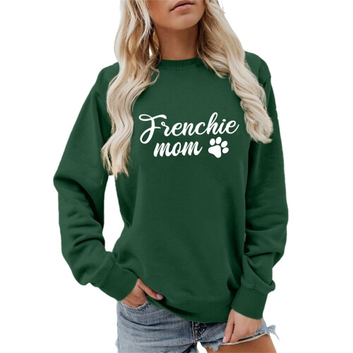 Women's Printed Pullover Sweatshirt Long Sleeve Crewneck