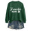 Women's Printed Pullover Sweatshirt Long Sleeve Crewneck 4